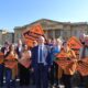 Photo is of Lib Dem Leader Ed Davey and Reading Lib Dems outside the RBH.